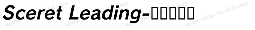 Sceret Leading字体转换